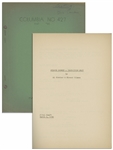 Moe Howards 37pp. Dog Laundry Script Dated March 1938 for The Three Stooges Film Mutts to You -- Very Good Condition